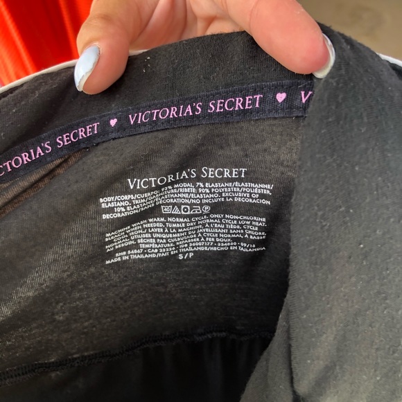 Black VS pajama shirt dress - Picture 2 of 2